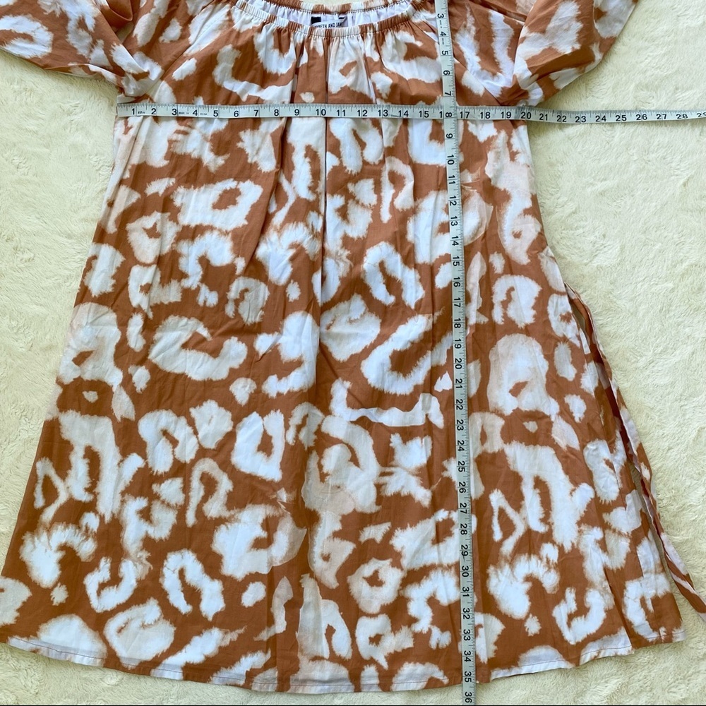 Elizabeth & James casual day glow tie dye dress off shoulder XS - Picture 4 of 8
